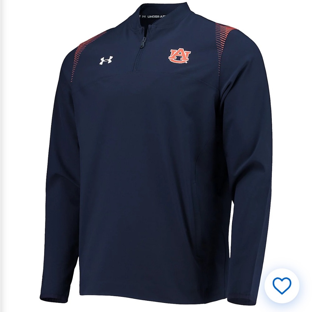 Under Armour Auburn Tigers 2021 Sideline Motivate Quarter-Zip Jacket